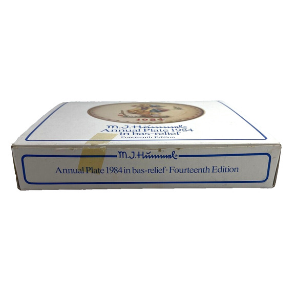 Vtg Goebel M.J. Hummel 14th Annual Plate 1984 Hum 277 Fourteenth Edition w/ Box - Picture 11 of 14